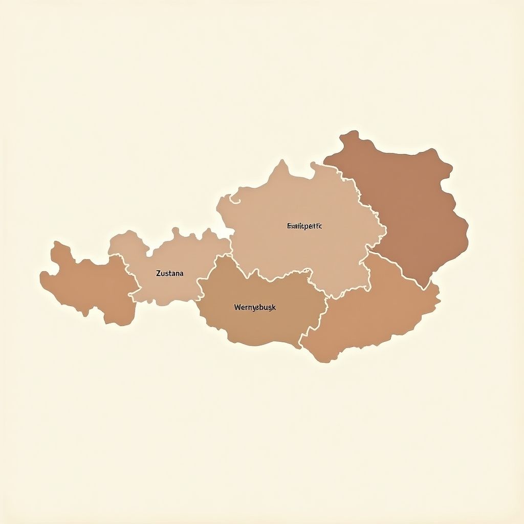 Karte Österreichs mit den Bundesländern